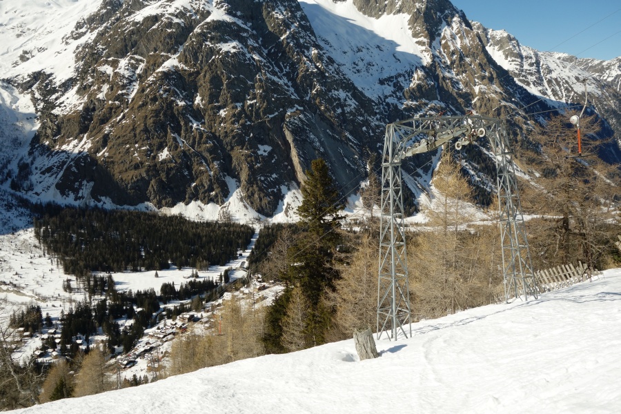 Schlepplift Les Arpalles, März 2014