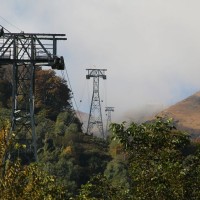 Strecke der Luftseilbahn Miglieglia-Monte Lema. Die Gruppenpendelbahn wurde von der Firma Streiff, respektive deren Nachfolger Inauen-Schätti erstellt, Oktober 2010