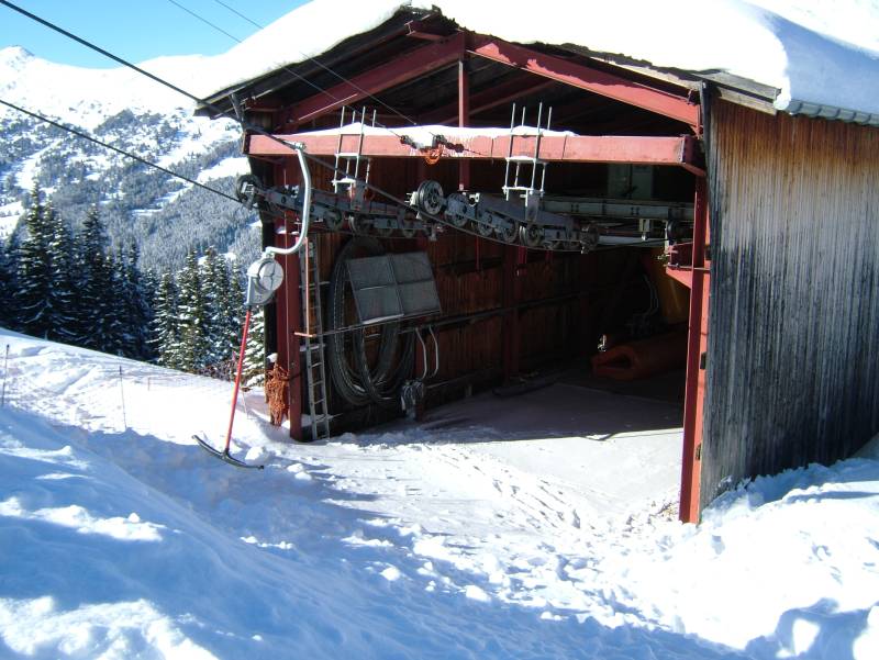 Talstation des Schlepplifts Scharmoin, Februar 2005