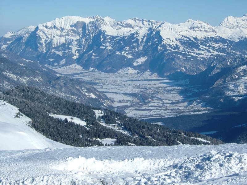 Blick ins Rheintal, Februar 2005