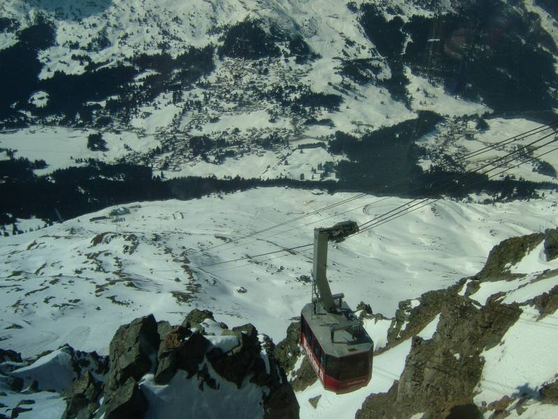 Luftseilbahn Scharmoin-Rothorn, März 2005