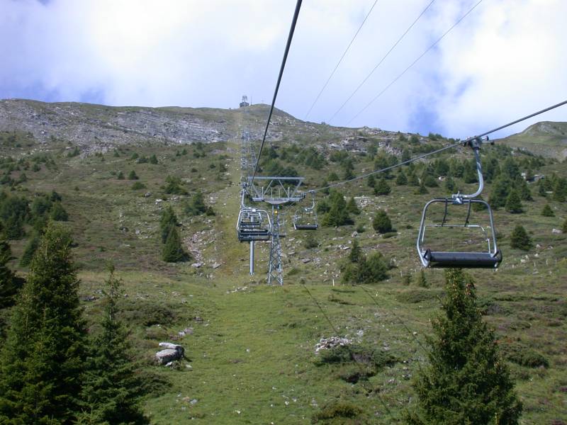 Sesselbahn Tgantieni-Piz Scalottas, August 2005