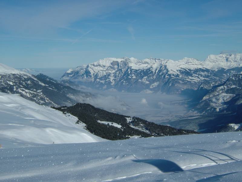 Blick von der Windegga ins Rheintal, Dezember 2005