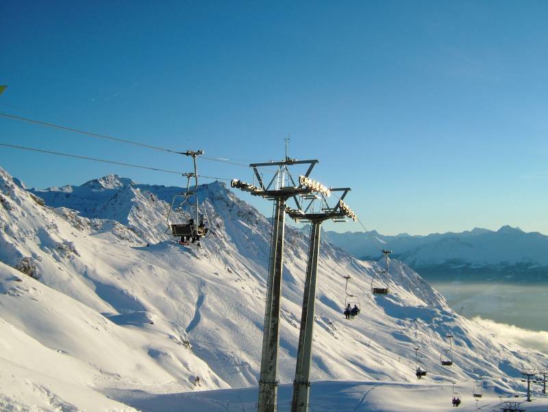 Sesselbahn Motta-Schwarzhorn, Januar 2006