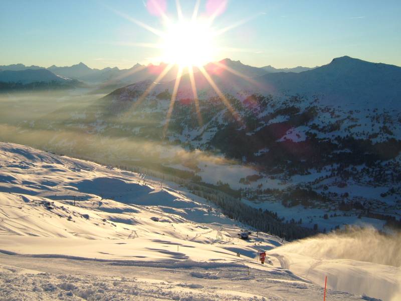 Sonnenuntergang am Parpaner Rothorn, Januar 2006