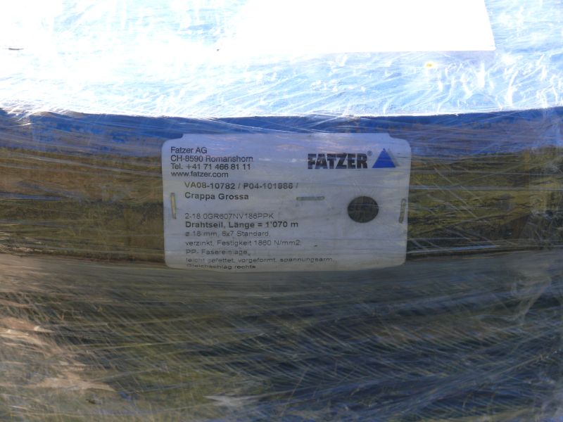 Seilwechsel am Schlepplift Crappa Grossa, Oktober 2008