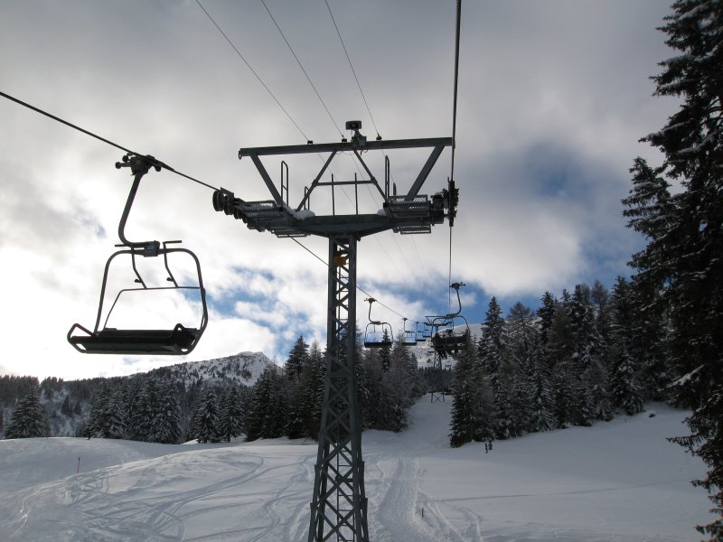 Sesselbahn Val Sporz-Tgantieni, Dezember 2008