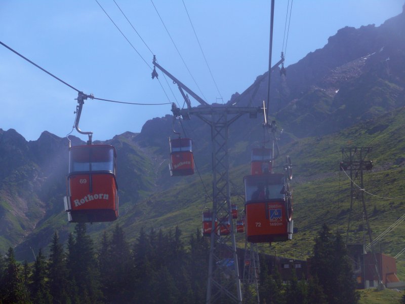 Kabinenbahn Canols-Scharmoin, Juli 2009
