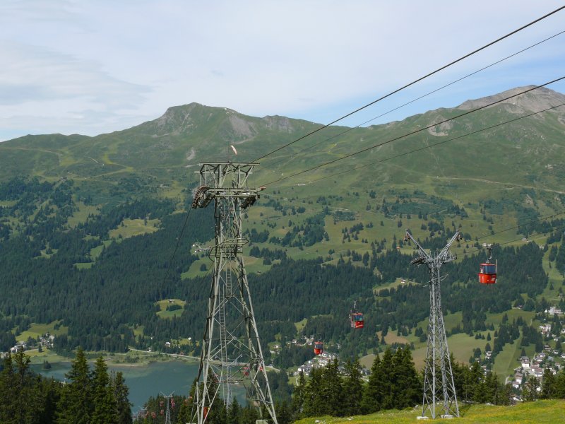 Kabinenbahn Canols-Scharmoin, Juli 2009