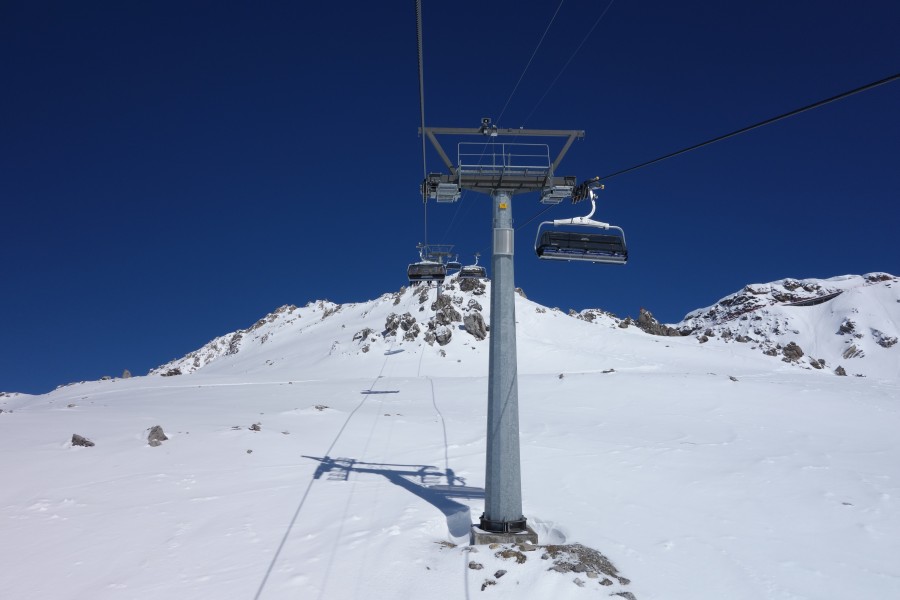 Sesselbahn Scharmoin-Stivetta Weisshorn, März 2013