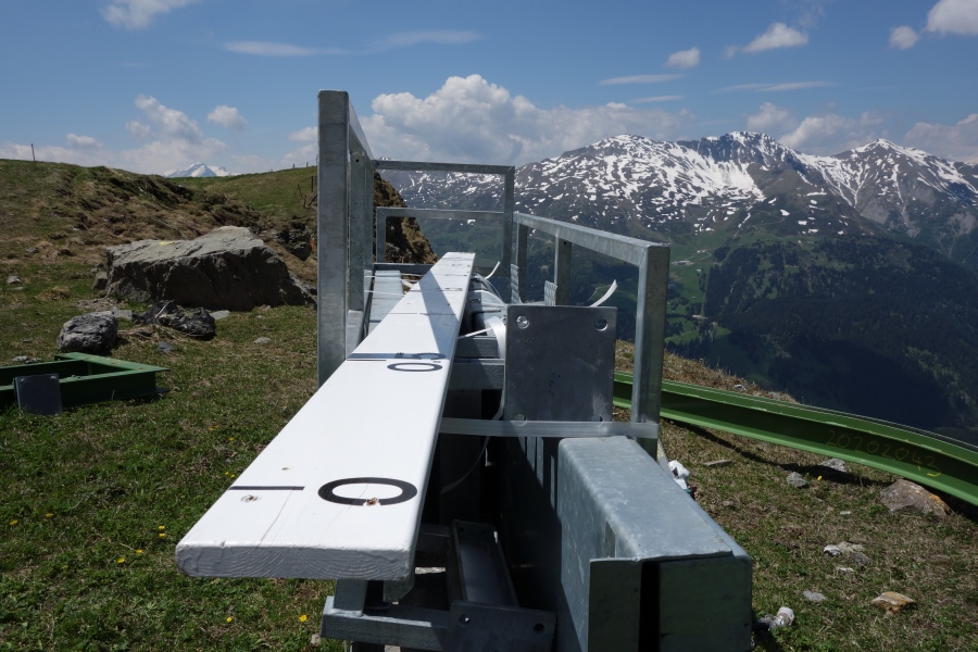 Spanneinrichtung der Sesselbahn Motta-Schwarzhorn, Juni 2013