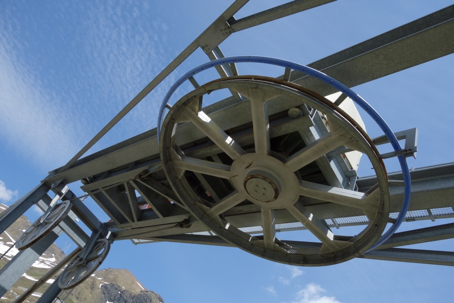 Bergstation des Schlepplifts Weisshorn 2, Juni 2013