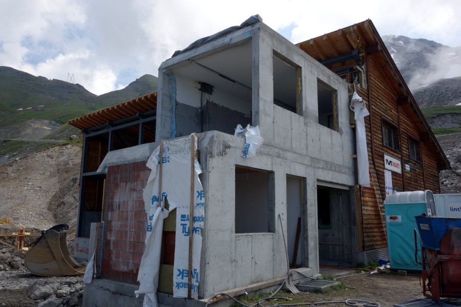 Talstation der Sesselbahn Motta-Schwarzhorn, Juli 2013