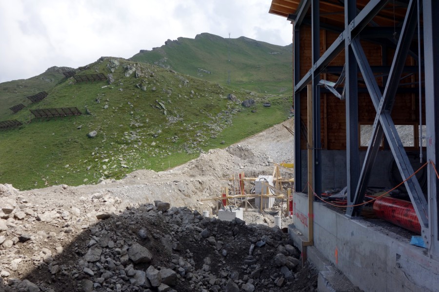 Talstationsbereich Sesselbahn Motta-Urdenfürggli, Juli 2013