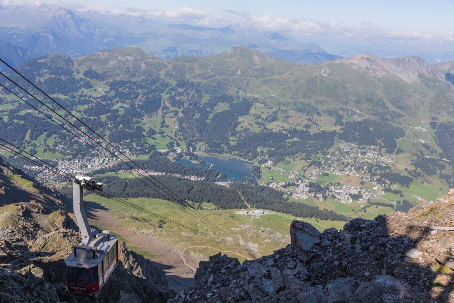 Parpaner Rothorn mit Lenzerheide, August 2014