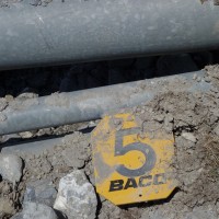 Abgebaute Stütze des Schlepplifts Weisshorn 2, Juni 2013