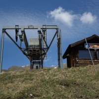 Bergstation des Schlepplifts Weisshorn 2, Juni 2013