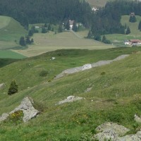Fundament der neuen Sesselbahn Heimberg-Motta, Juli 2013