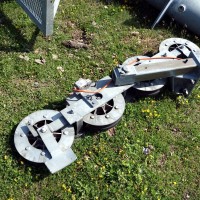 Zerlegte Stütze 4 des Schlepplifts Weisshorn 2, Juli 2013