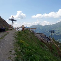 Bau der Talstation der Sesselbahn Heimberg-Motta, Juli 2013