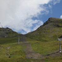 Sesselbahn Motta-Urdenfürggli mit zugehöriger Abfahrt, August 2013