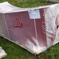 Teile für die Stationsabdeckung der Sesselbahn Motta-Urdenfürggli, August 2013