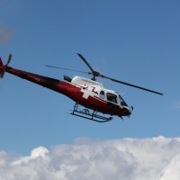 Helikopter für Materialtransporte zum Urdenfürggli, August 2013