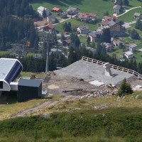 Talstation der Sesselbahn Heimberg-Motta, August 2013