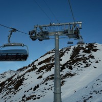 Wechsellaststütze der Sesselbahn Heimberg-Motta, Dezember 2013
