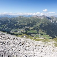 Motta mit den Stationen der beiden neuen Sesselbahnen Heimberg-Motta und Motta-Urdenfürggli, August 2014