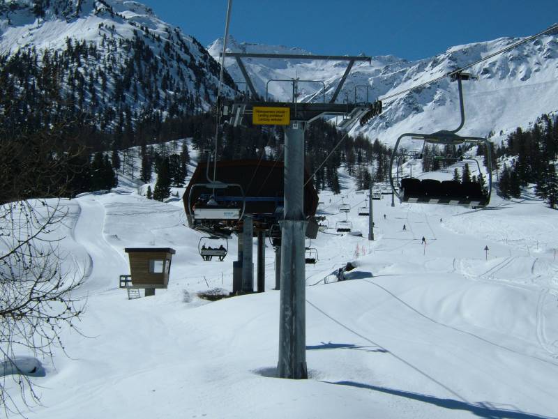 Sesselbahn Siviez-Tortin, April 2006