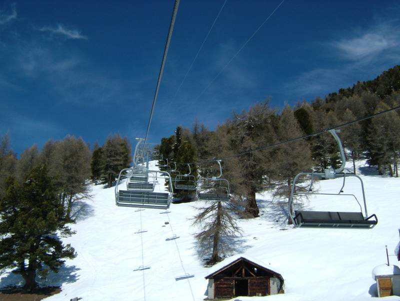 Sesselbahn Prarion-Tracouet, April 2006