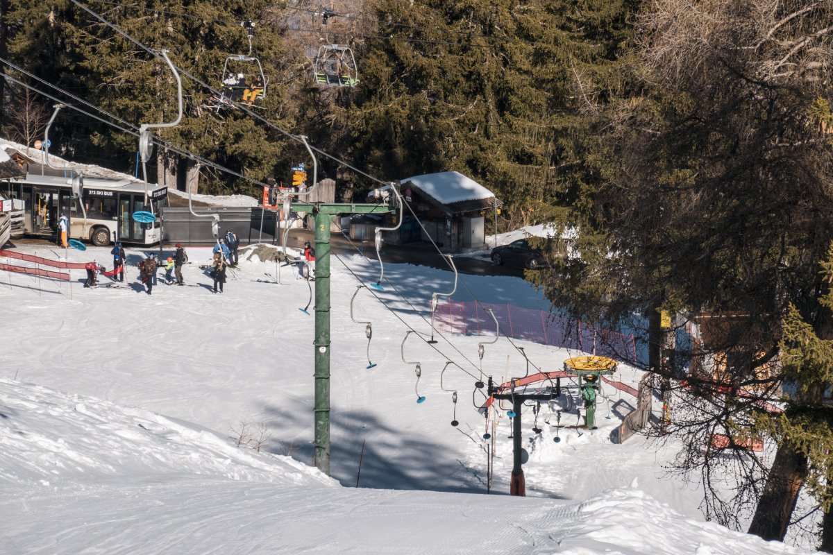 Schlepplift Petit Vallon, Februar 2023