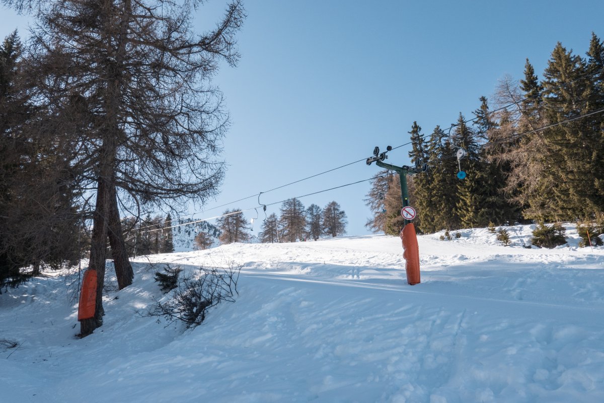 Schlepplift Petit Vallon, Februar 2023