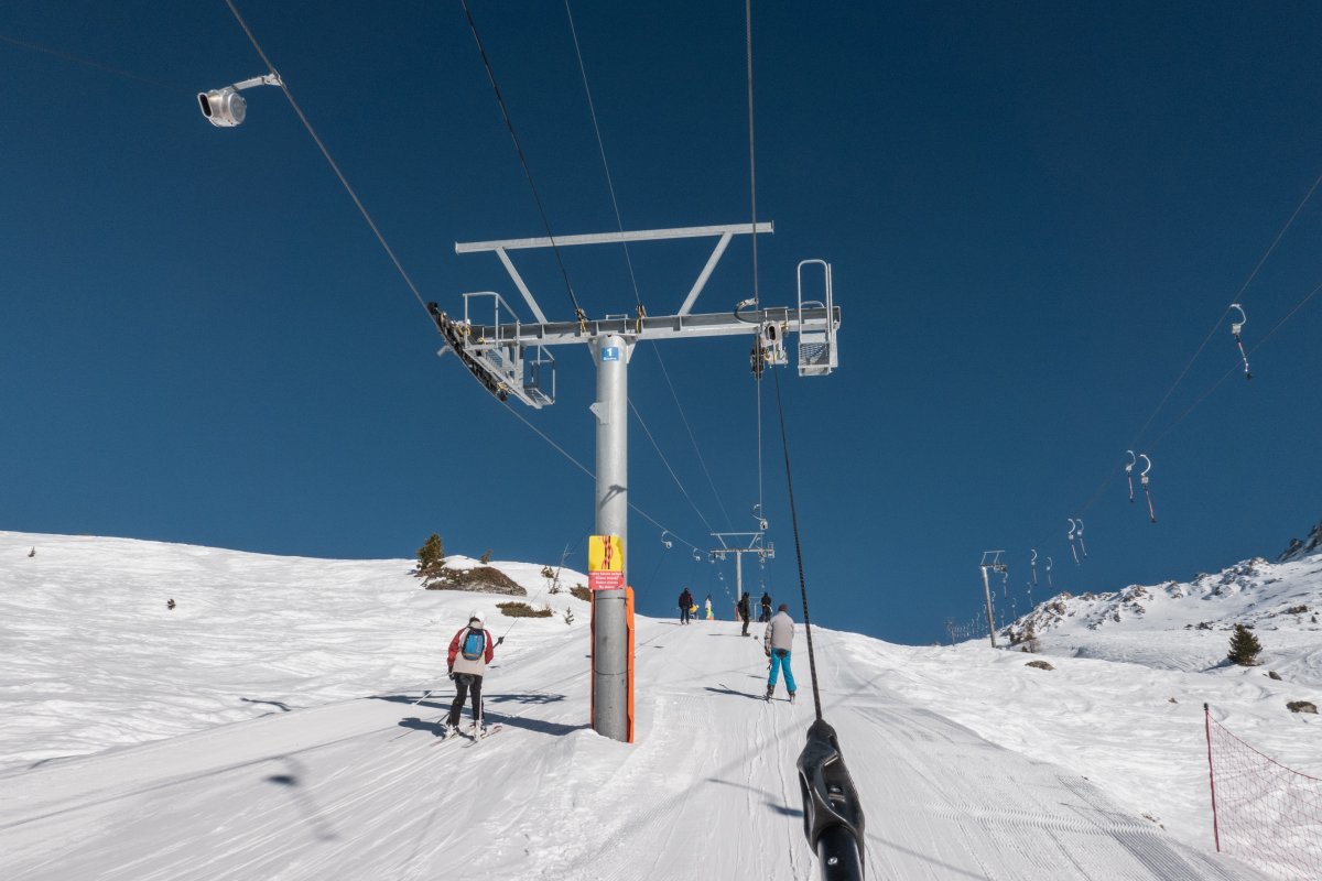 Schlepplifte Greppon Blanc, Februar 2023
