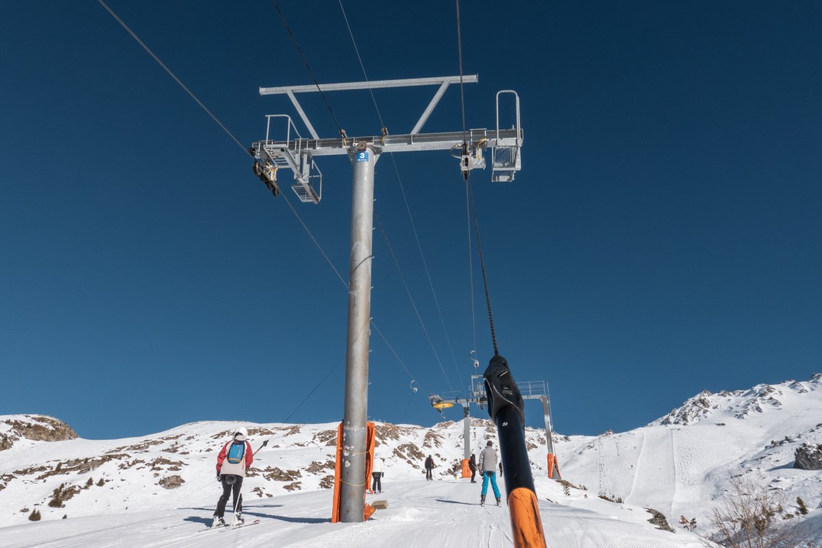 Schlepplifte Greppon Blanc, Februar 2023