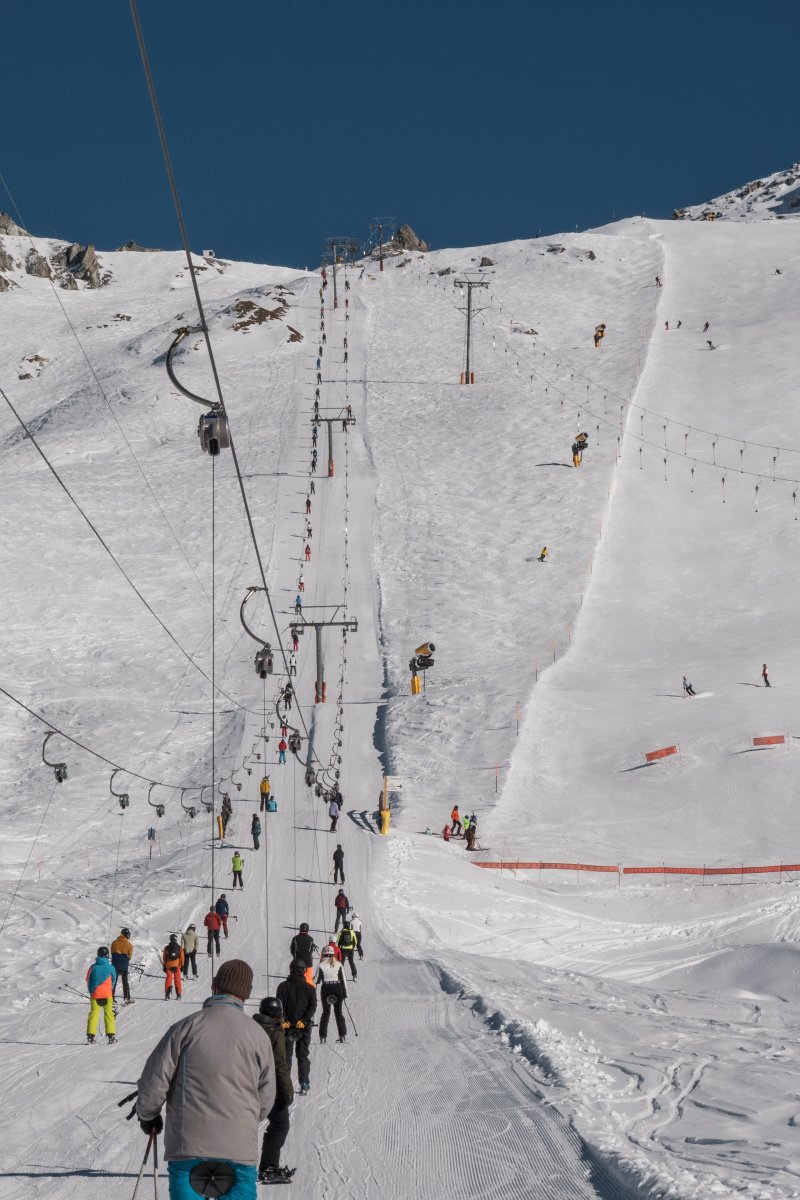 Schlepplifte Greppon Blanc, Februar 2023