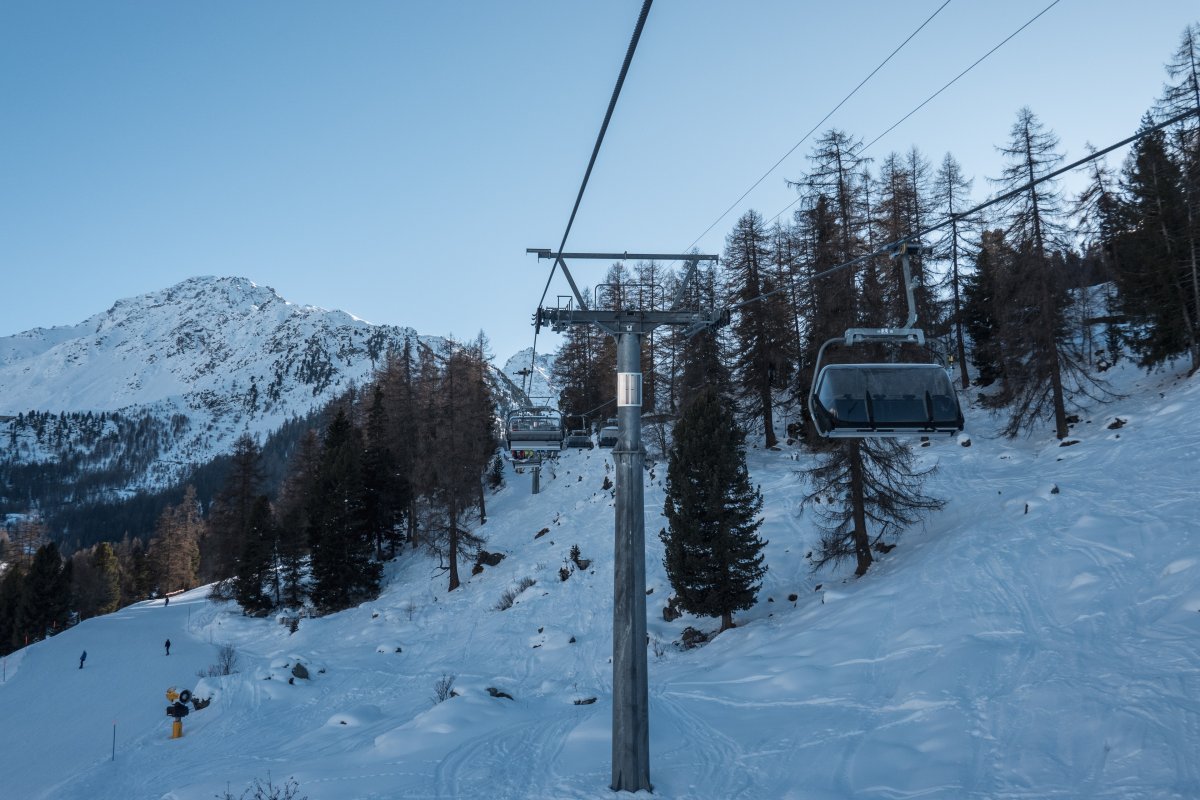 Sesselbahn Siviez-Pra Comoun-Tortin, Februar 2023