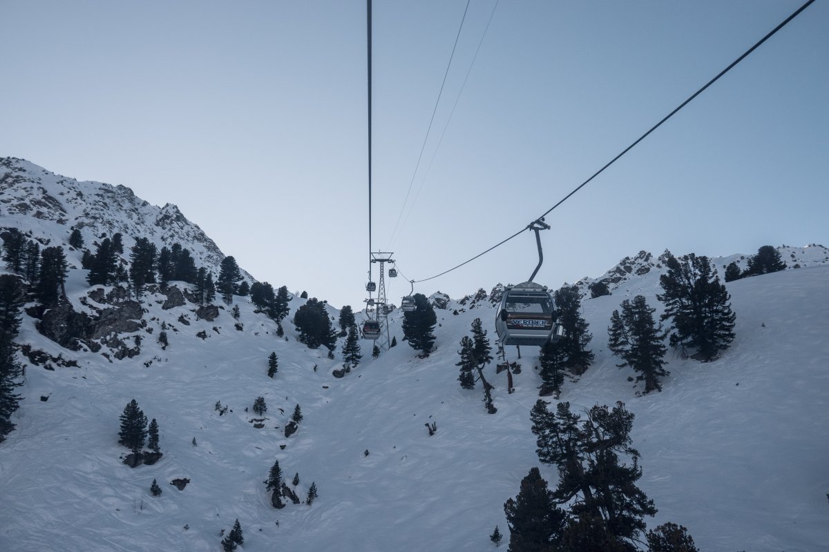 Kabinenbahn Tortin-Col de Chassoure, Februar 2023