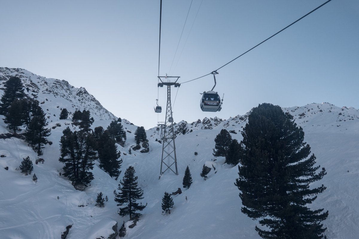 Kabinenbahn Tortin-Col de Chassoure, Februar 2023