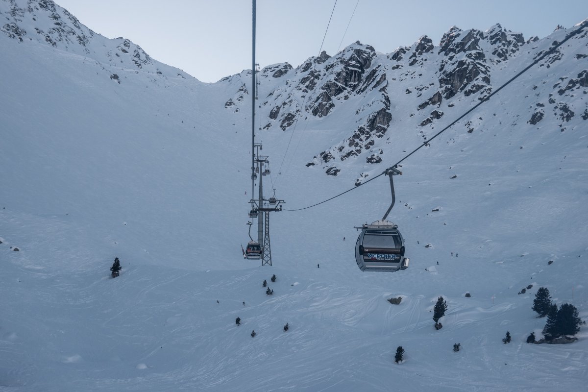 Kabinenbahn Tortin-Col de Chassoure, Februar 2023