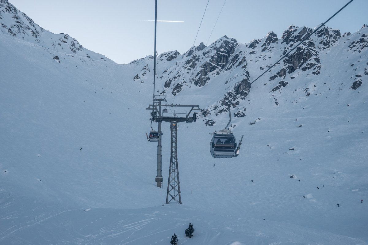 Kabinenbahn Tortin-Col de Chassoure, Februar 2023