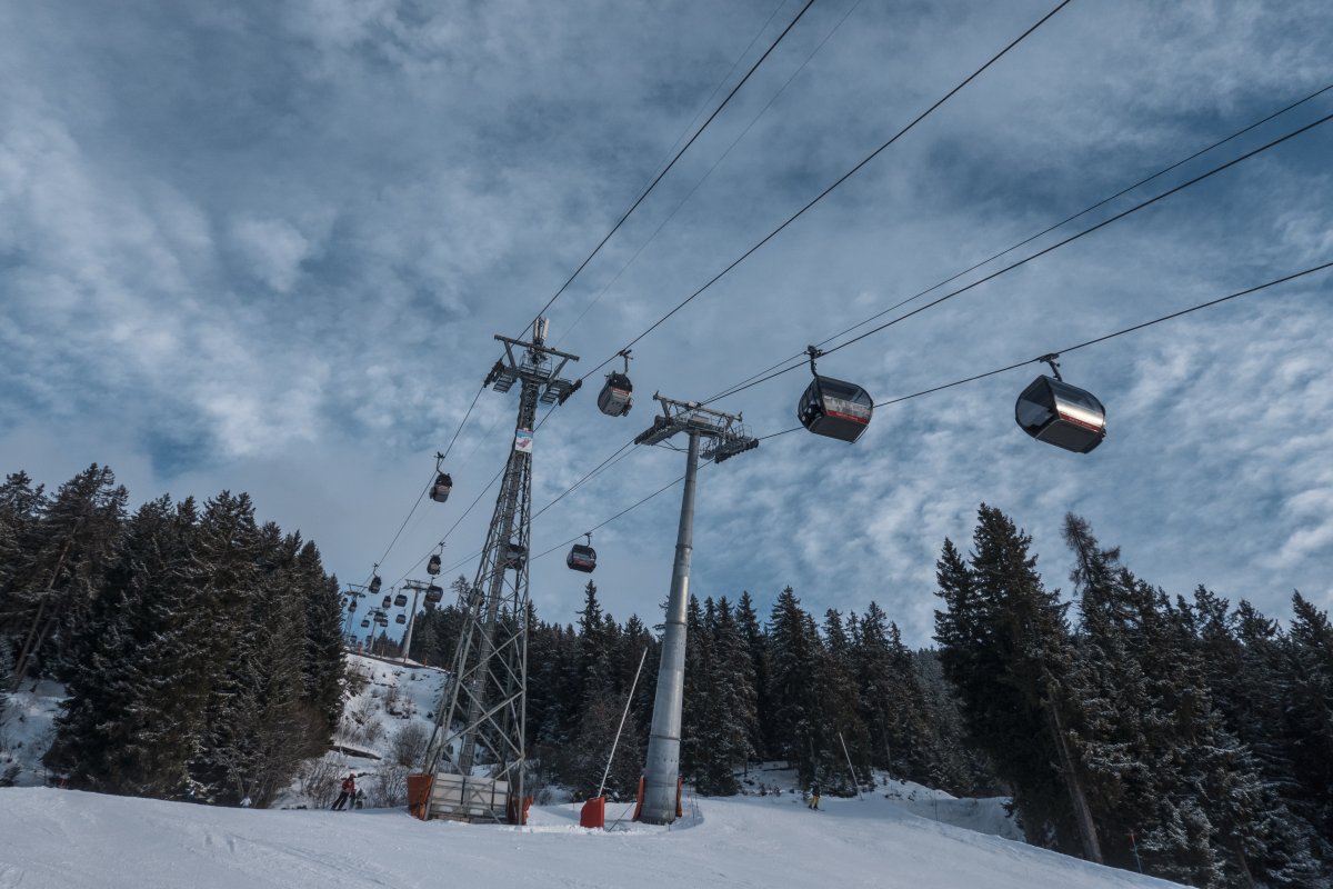 Kabinenbahnen Verbier-Croix des Ruinettes, Februar 2023