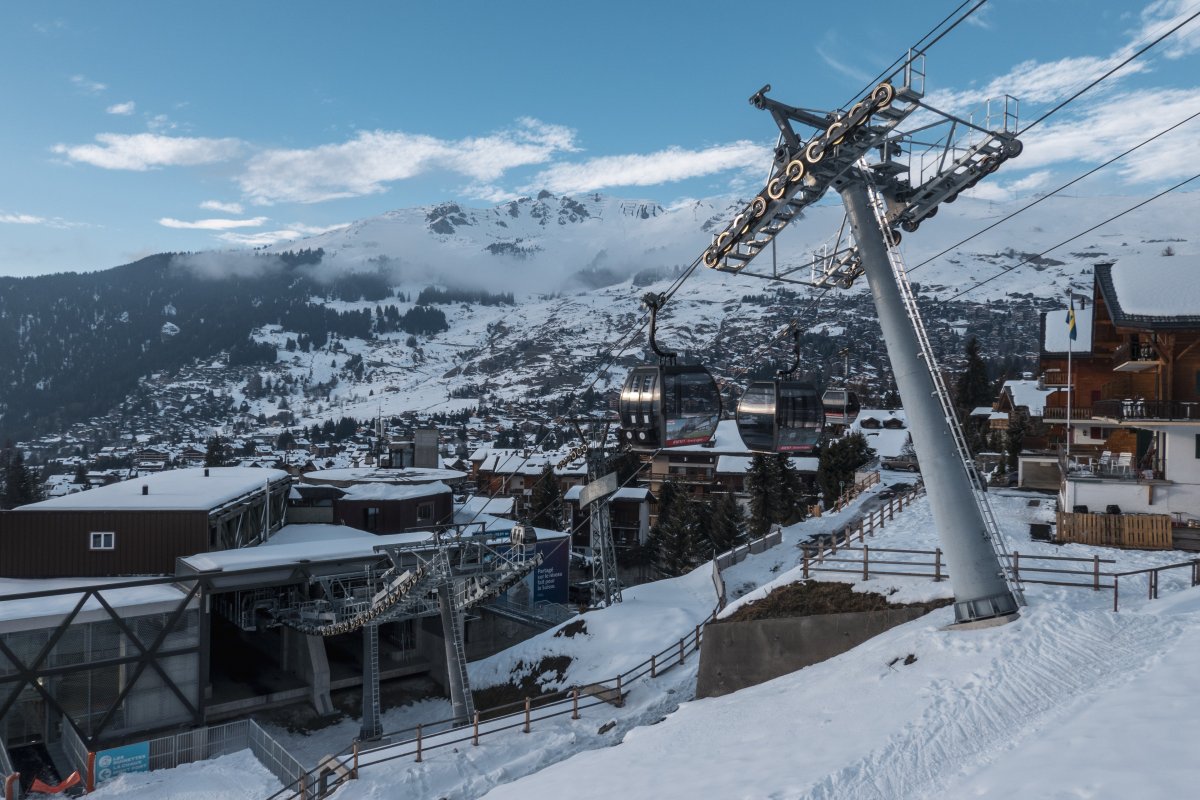 Kabinenbahn Verbier-Croix des Ruinettes 1, Februar 2023