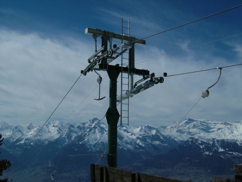 Schlepplift Les Drus, April 2006