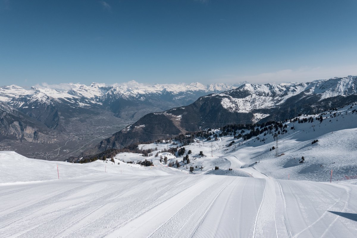 Piste am Tête des Savoleyres, März 2026