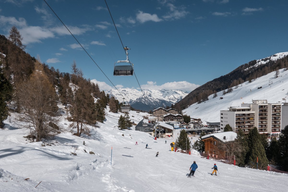 Sesselbahn Siviez-Pra Comoun-Tortin, März 2026