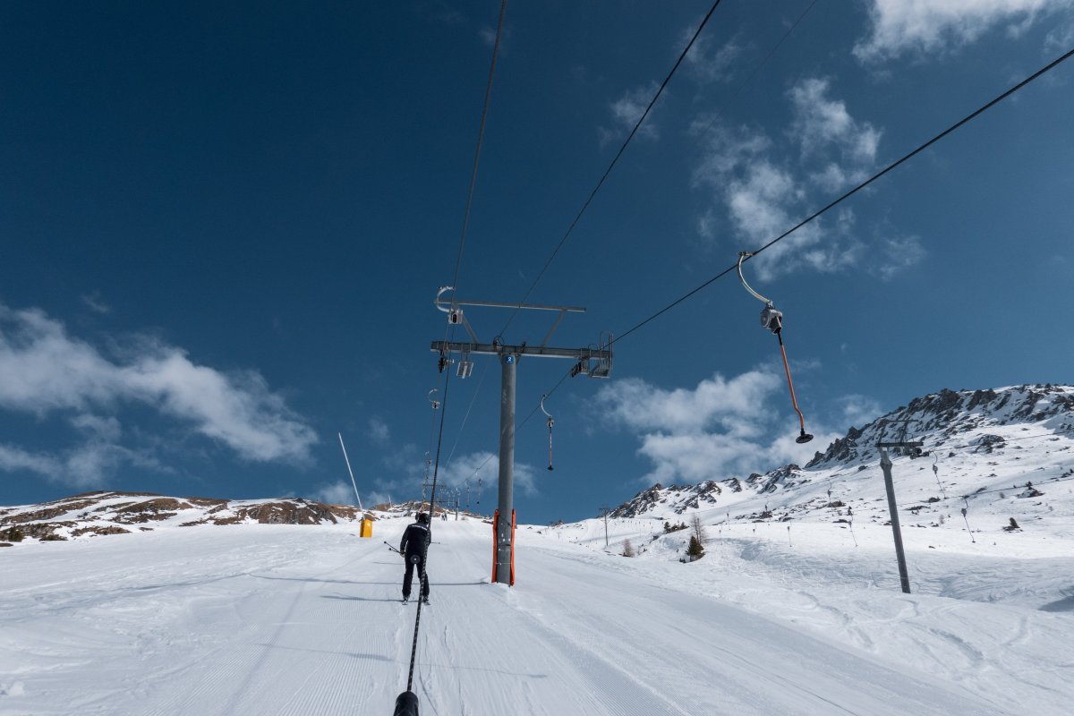 Schlepplifte Greppon Blanc 1+2, März 2026