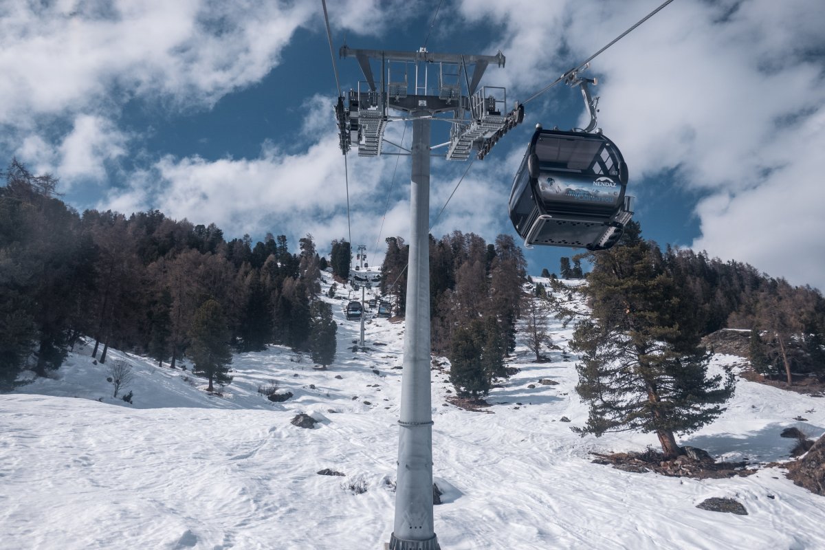 Kabinenbahn Siviez-Plan du Fou, März 2026