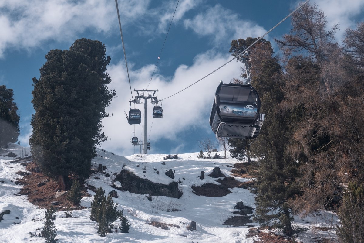 Kabinenbahn Siviez-Plan du Fou, März 2026